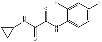 N-cyclopropyl-N'-(2,4-difluorophenyl)oxamide Structure