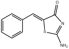 (5Z)-2-amino-5-benzylidene-1,3-thiazol-4-one Structure