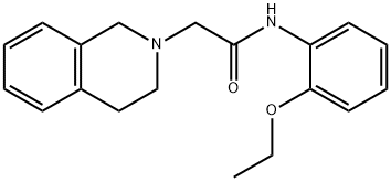 2-(3,4-dihydro-1H-isoquinolin-2-yl)-N-(2-ethoxyphenyl)acetamide 구조식 이미지