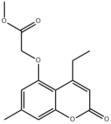 methyl 2-(4-ethyl-7-methyl-2-oxochromen-5-yl)oxyacetate 구조식 이미지