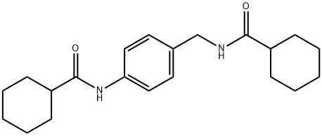 N-[[4-(cyclohexanecarbonylamino)phenyl]methyl]cyclohexanecarboxamide 구조식 이미지