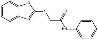 2-(1,3-benzoxazol-2-ylsulfanyl)-N-phenylacetamide Structure