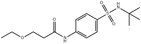 N-[4-(tert-butylsulfamoyl)phenyl]-3-ethoxypropanamide Structure