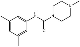 N-(3,5-dimethylphenyl)-4-methylpiperazine-1-carboxamide 구조식 이미지