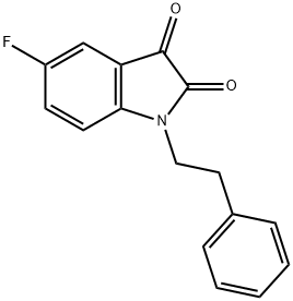 5-fluoro-1-(2-phenylethyl)indole-2,3-dione Structure