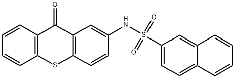 N-(9-oxothioxanthen-2-yl)naphthalene-2-sulfonamide 구조식 이미지