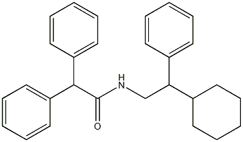 N-(2-cyclohexyl-2-phenylethyl)-2,2-diphenylacetamide 구조식 이미지