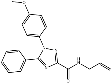 1-(4-methoxyphenyl)-5-phenyl-N-prop-2-enyl-1,2,4-triazole-3-carboxamide Structure