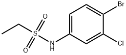 N-(4-bromo-3-chlorophenyl)ethanesulfonamide 구조식 이미지