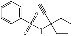 N-(3-ethylpent-1-yn-3-yl)benzenesulfonamide Structure