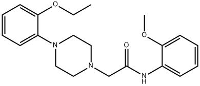 2-[4-(2-ethoxyphenyl)piperazin-1-yl]-N-(2-methoxyphenyl)acetamide 구조식 이미지