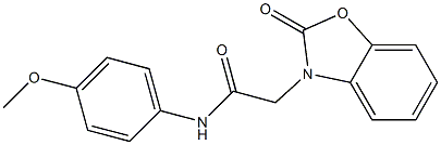 N-(4-methoxyphenyl)-2-(2-oxo-1,3-benzoxazol-3-yl)acetamide 구조식 이미지