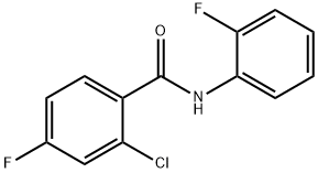 2-chloro-4-fluoro-N-(2-fluorophenyl)benzamide 구조식 이미지