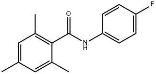 N-(4-fluorophenyl)-2,4,6-trimethylbenzamide Structure