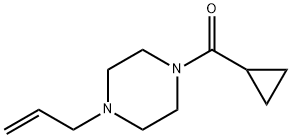 cyclopropyl-(4-prop-2-enylpiperazin-1-yl)methanone Structure