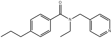 N-ethyl-4-propyl-N-(pyridin-4-ylmethyl)benzamide 구조식 이미지