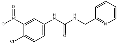 1-(4-chloro-3-nitrophenyl)-3-(pyridin-2-ylmethyl)urea 구조식 이미지