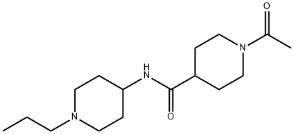 1-acetyl-N-(1-propylpiperidin-4-yl)piperidine-4-carboxamide Structure