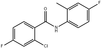 2-chloro-4-fluoro-N-(4-fluoro-2-methylphenyl)benzamide 구조식 이미지