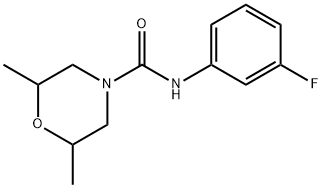 N-(3-fluorophenyl)-2,6-dimethylmorpholine-4-carboxamide Structure