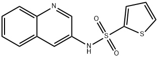 N-quinolin-3-ylthiophene-2-sulfonamide 구조식 이미지