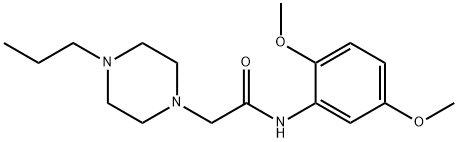 N-(2,5-dimethoxyphenyl)-2-(4-propylpiperazin-1-yl)acetamide 구조식 이미지