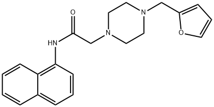 2-[4-(furan-2-ylmethyl)piperazin-1-yl]-N-naphthalen-1-ylacetamide Structure