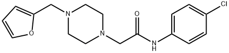 N-(4-chlorophenyl)-2-[4-(furan-2-ylmethyl)piperazin-1-yl]acetamide Structure