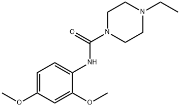 N-(2,4-dimethoxyphenyl)-4-ethylpiperazine-1-carboxamide 구조식 이미지