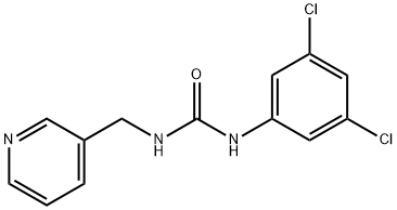 1-(3,5-dichlorophenyl)-3-(pyridin-3-ylmethyl)urea 구조식 이미지