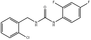 1-[(2-chlorophenyl)methyl]-3-(2,4-difluorophenyl)urea 구조식 이미지