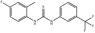 1-(4-fluoro-2-methylphenyl)-3-[3-(trifluoromethyl)phenyl]thiourea 구조식 이미지