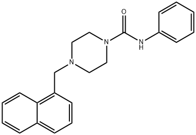 4-(naphthalen-1-ylmethyl)-N-phenylpiperazine-1-carboxamide 구조식 이미지