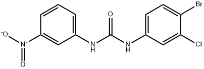 1-(4-bromo-3-chlorophenyl)-3-(3-nitrophenyl)urea Structure