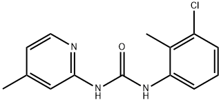 1-(3-chloro-2-methylphenyl)-3-(4-methylpyridin-2-yl)urea Structure