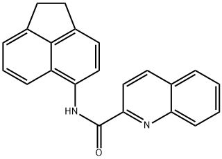 N-(1,2-dihydroacenaphthylen-5-yl)quinoline-2-carboxamide Structure