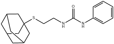 1-[2-(1-adamantylsulfanyl)ethyl]-3-phenylurea Structure