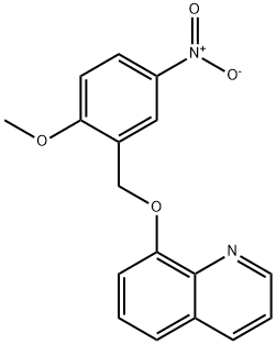 8-[(2-methoxy-5-nitrophenyl)methoxy]quinoline 구조식 이미지