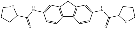 N-[7-(oxolane-2-carbonylamino)-9H-fluoren-2-yl]oxolane-2-carboxamide Structure