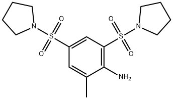 2-methyl-4,6-bis(pyrrolidin-1-ylsulfonyl)aniline 구조식 이미지