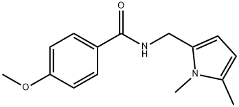 N-[(1,5-dimethylpyrrol-2-yl)methyl]-4-methoxybenzamide 구조식 이미지