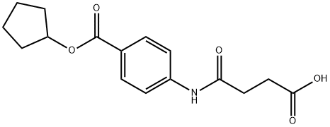 4-(4-cyclopentyloxycarbonylanilino)-4-oxobutanoic acid 구조식 이미지