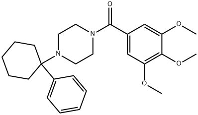 [4-(1-phenylcyclohexyl)piperazin-1-yl]-(3,4,5-trimethoxyphenyl)methanone 구조식 이미지