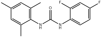 1-(2,4-difluorophenyl)-3-(2,4,6-trimethylphenyl)urea 구조식 이미지