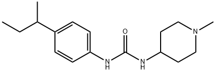 1-(4-butan-2-ylphenyl)-3-(1-methylpiperidin-4-yl)urea Structure