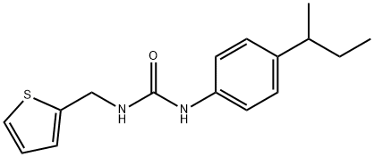 1-(4-butan-2-ylphenyl)-3-(thiophen-2-ylmethyl)urea Structure