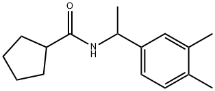 N-[1-(3,4-dimethylphenyl)ethyl]cyclopentanecarboxamide Structure