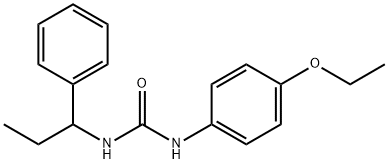 1-(4-ethoxyphenyl)-3-(1-phenylpropyl)urea Structure