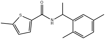 N-[1-(2,5-dimethylphenyl)ethyl]-5-methylthiophene-2-carboxamide Structure