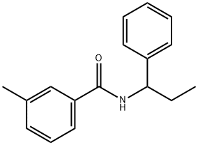 3-methyl-N-(1-phenylpropyl)benzamide 구조식 이미지